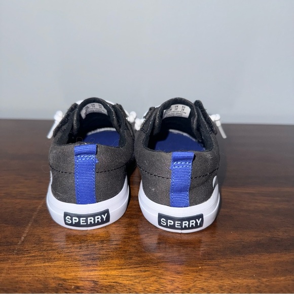 Sperry Top Sider Kids Girls Crest Vibe Junior Sneaker Black Sparkle Size 11 NWOB - Picture 4 of 7